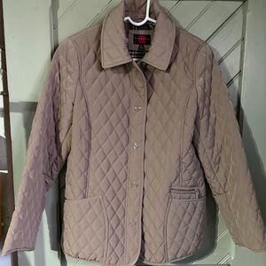 Gallery Quilted Beige Puffer Jacket
